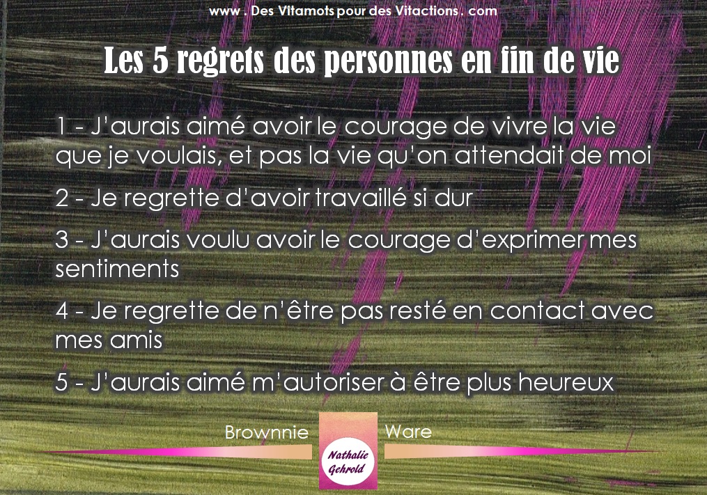 Illustrations - 5 regrets de personnes en fin de vie